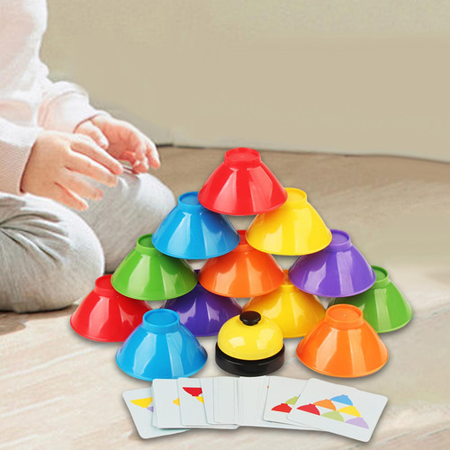 Pilha Tigela Jogo De Batalha Brinquedo Empilhamento Melhorar