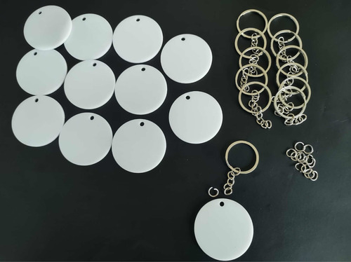 Imagen 4 de 5 de Llaveros De Acrilico Sublimación Pack De 50 Unidades