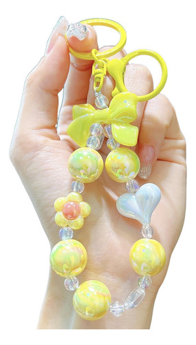 Llavero Con Cuentas, Precioso Accesorio Portátil Para