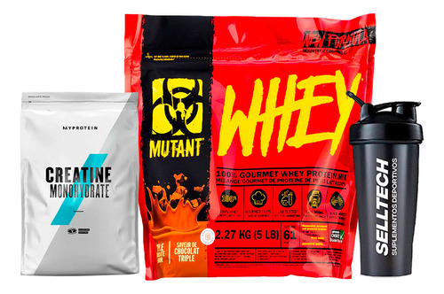 Mutant Whey 5lb Chocolate+creatina Kevin Levrone 500gr