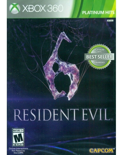Videojuego Xbox 360 Resident Evil 6 Nuevo Platinum Hits