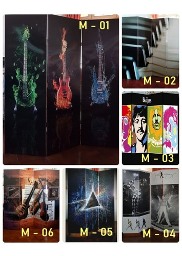 Imagen 2 de 5 de Biombo, Separador, Impresos, Linea, Musica -precio Por Hoja