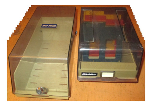 2 Caja Estuche ¡! Para Floppy Disk De 5 1/4 Pulgadas Vintage