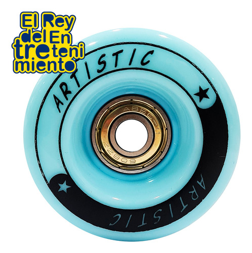 Imagen 4 de 9 de Set 4 Ruedas De Silicona Para Patín Artístico 58mm - El Rey
