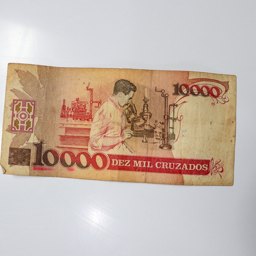 Cédula Nota Antiga 10000 Cruzados