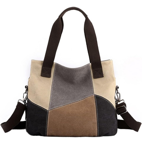 Bolso De Hombro Grande De Lona Para Mujer, Bolso Cruzado, Bo