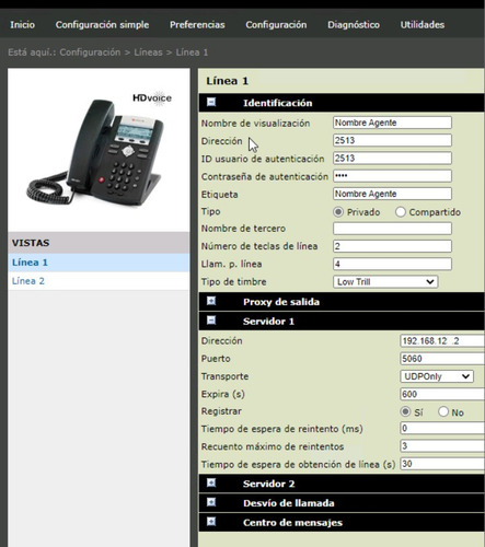 Imagen 4 de 4 de Telefono Ip Issabel Polycom Ip331 Poe 2lineas Sin Adaptador
