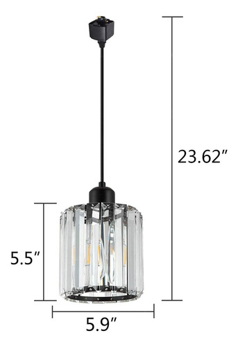 Juego De 3 Lámparas Colgantes Fsliving Track Light, 23.62 Pu