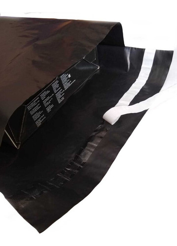 Imagen 6 de 6 de Bolsas Lisas Negras 40x50 Inviolable Correo X100u