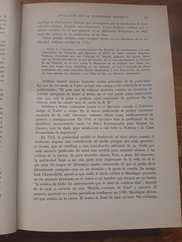 Publicidad. S. Watson Dunn. Uteha. 1967.