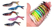Comprar 5 Señuelos Artificiales  , 2 Articulados 14cm + 3 Minow 7cm