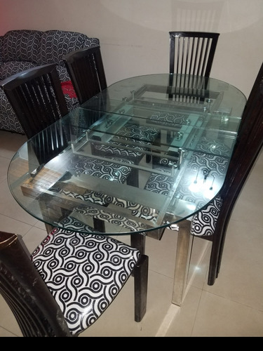 Juego De Comedor De 6 Puestos Expansible A 8
