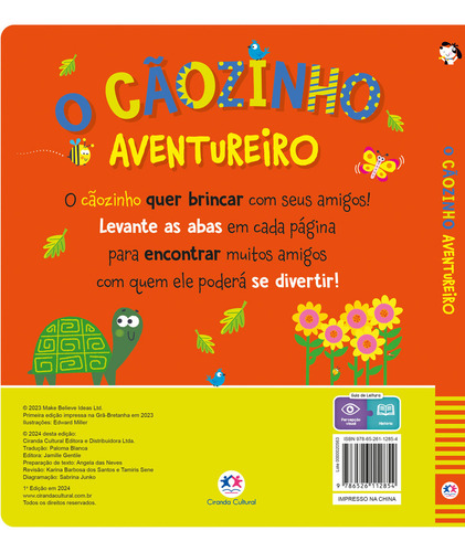 O Cãozinho Aventureiro: Não Tem Subtítulo, De Make Believe Ideas. Tem Série, Não Tem Volume. Editorial Editora Ciranda Cultural, Capa Dura, Primeira Edição Em Português, 2024