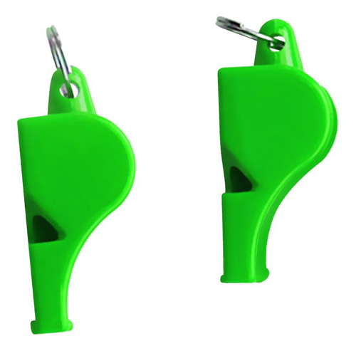 2x Silbato Supervivencia Seguridad Para Camping Verde