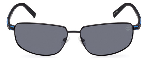 Lentes De Sol Gris Polarizados Timberland Tb932502d Color Negro Varilla Negro Armazón Negro