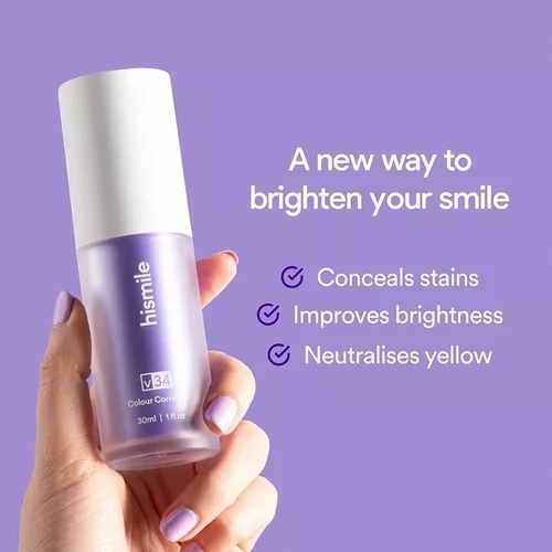 Hismile Corrector De Color V34, Blanqueamiento Dental Morado
