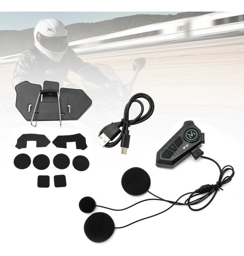 Casco Bluetooth Auricular Universal Y10 For Motocicleta