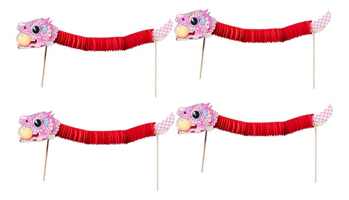 Kit De 4 Piezas De Serpientes Para Hacer Tú Mismo, Rosa