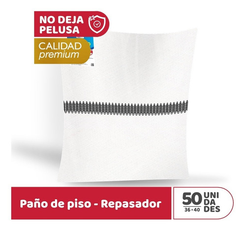 Imagen 1 de 2 de 50 Paños Multiuso - Repasador Y Trapo De Piso - Pañoplus