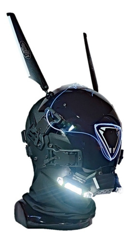 Máscara Cyber Punk (vidiot) Para Cosplay Con Luz Led