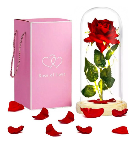 Flor Eterna Rojo Rosa Regalos Para Ella La Flor La Eternidad