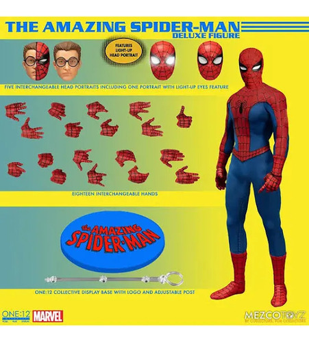 Mezco One 12 The Amazing Spiderman Deluxe Version 