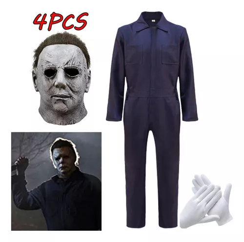 Fantasia Halloween Macacão Michael Myers Adulto Terror Carnaval Festas