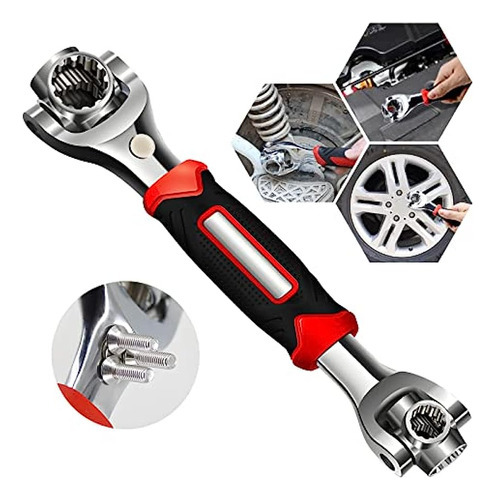 Llave Multifuncional 52 En 1 Con Cabezal Giratorio De 360 °