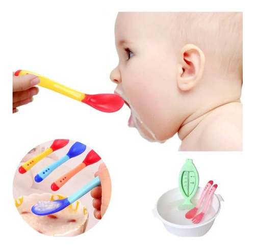 Set De Cubiertos Cuchara + Tenedor Para Bebes