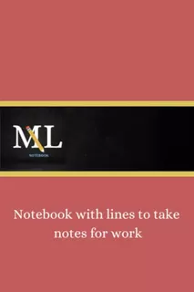 Notebook With Lines To Take Notes For Work Ml Nolasco
