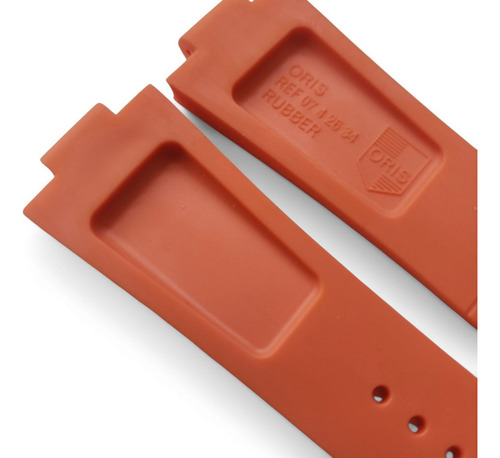 Extensible Caucho Naranja 25mm Compatible Oris Pro Diver Ancho De La Correa 2.5 Cm
