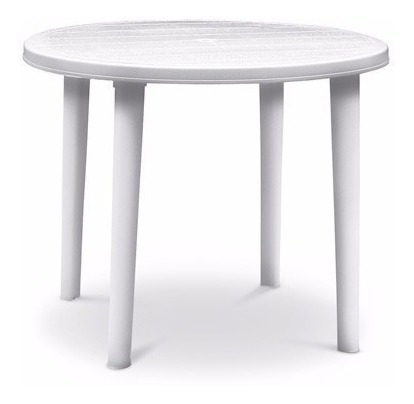 Imagen 4 de 6 de Mesa Pvc Redonda 90cms De Diametro Para Jardin