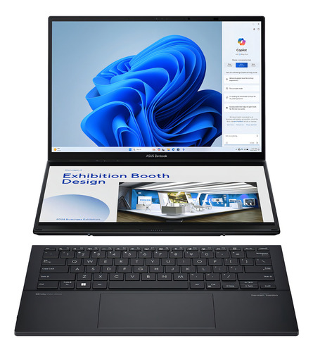 Notebook Asus Zenbook Duo Oled 16gb 1tb Ssd Dual 14'' Touch Color Gris