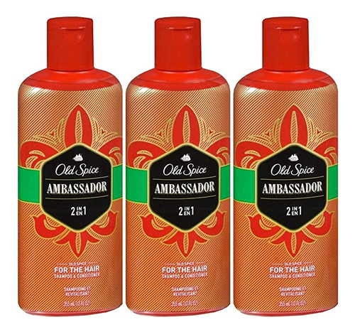 Old Spice Ambassador Champ&uacute; Y Acondicionador 2 En 1,.