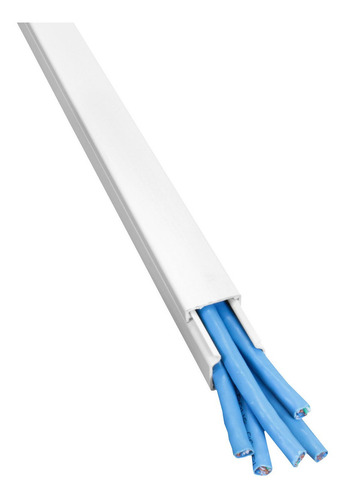 Canaleta Pvc Fechada P/ Cabos E Painel 20x20x2000mm 62094