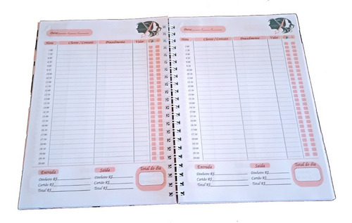 Imagem 2 de 5 de Caderno Grande Clientes Salão Beleza