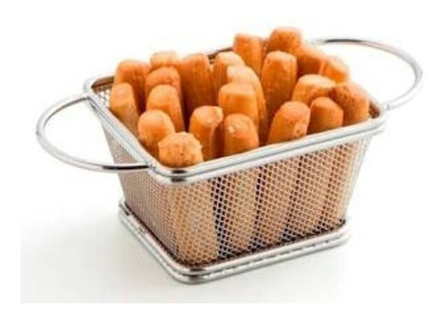 Colador Mini Chip De Acero Inoxidable Rectangular Churros