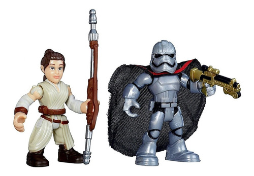 Galactic Heroes Star Wars Rey & Captain Phasma Figuras Mini