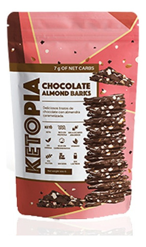 Ketopia Chocolate Almond Barks 120g