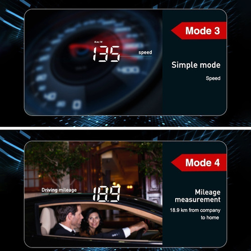 Velocímetro Digital Proyector Hud Coche Vidrio Parabrisas