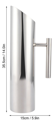 Jarra De Agua De Acero Inoxidable De Gran Capacidad De 2 Lit