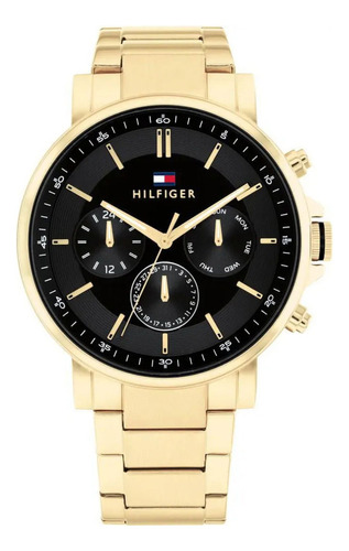 Reloj Para Hombre Tommy Hilfiger Tyson 1710589 Dorado