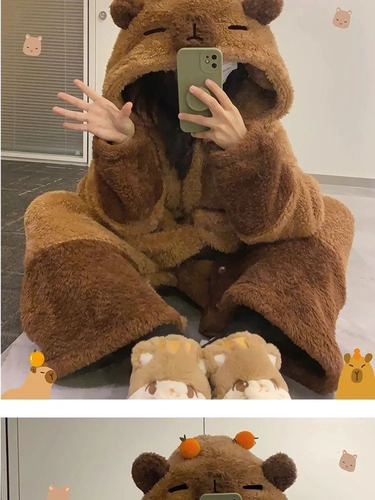 L Pijama De Capibara, Pijama, Ropa De Dormir Cálida