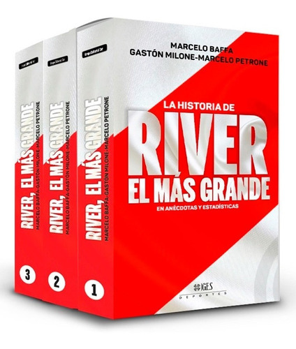 Libro La Historia De River El Más Grande 3 Tomos