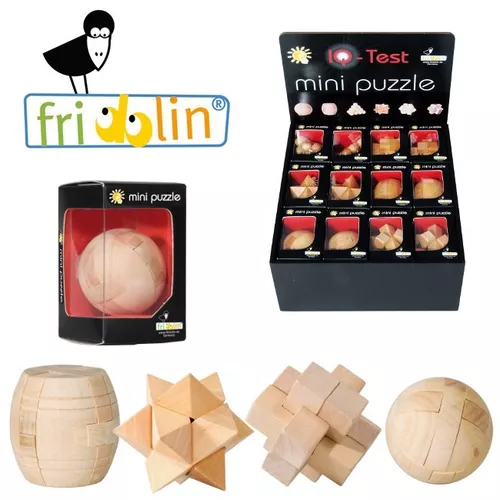 Conjunto De 12 3D Madeira Quebra-cabeça Quebra-cabeças Iq Desafio Jogos de  Puzzle Lógica Pequena Mente Puzzle Caixa Brinquedo Removendo Montagem