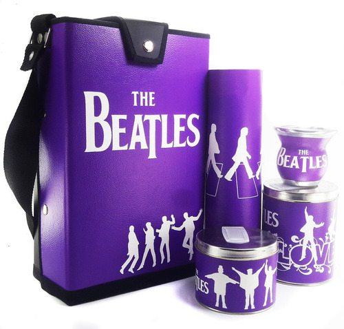 Juego De Mate The Beatles Logo Pupura C