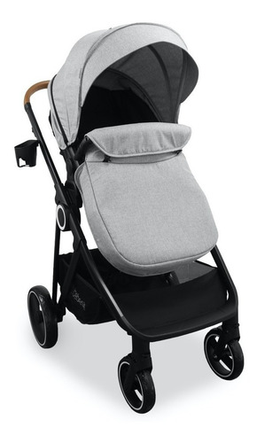 Imagen 2 de 5 de Coche de paseo Bebesit Cosmos gris con chasis color negro