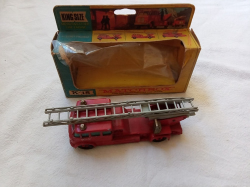 Camion De Bomberos Matchbox Merryweather Fire Engine Y Caja