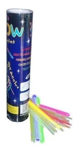 50 Pulseras Luminosas Fluorescentes Neón Fiesta Eventos