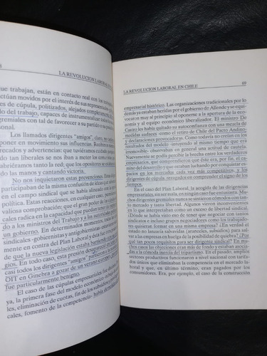 Libro La Revolución Laboral En Chile José Piñera